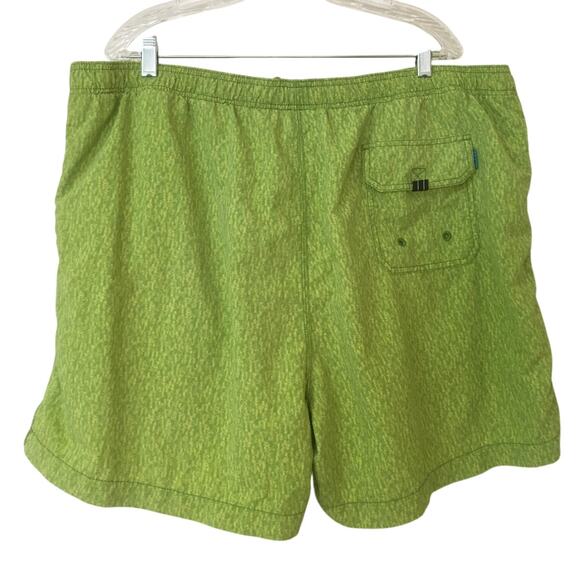 Tommy Bahama Relax Green & Yellow XXL Swim Trunks Shorts Mesh Lining Pull On - Picture 3 of 6